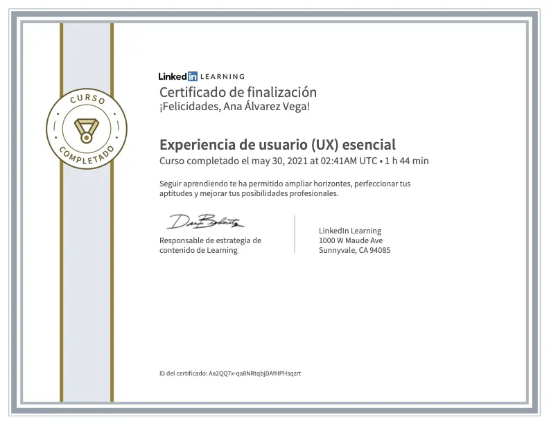 Experiencia De Usuario Esencial